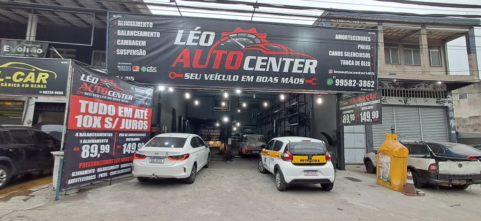 Léo Auto Center em Ação - Elevador